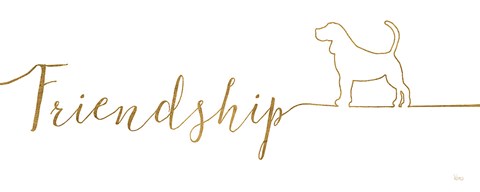 Framed Underlined Dogs II Print