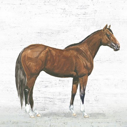 Framed Natural Charm I Sq on Wood Print