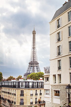 Framed Eiffel View I Print