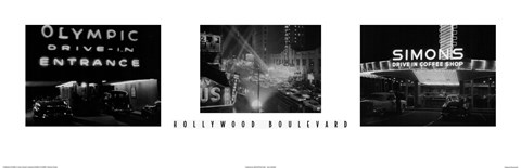 Framed Hollywood Boulevard Print