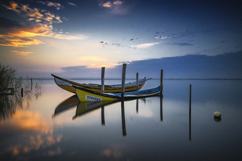 Framed Boats Print