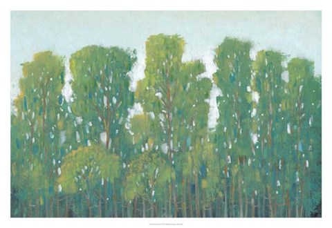 Framed Forest Green I Print