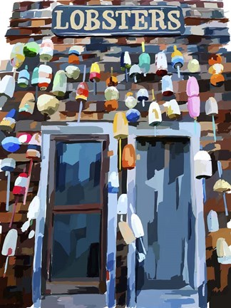 Framed Vibrant Buoys III Print