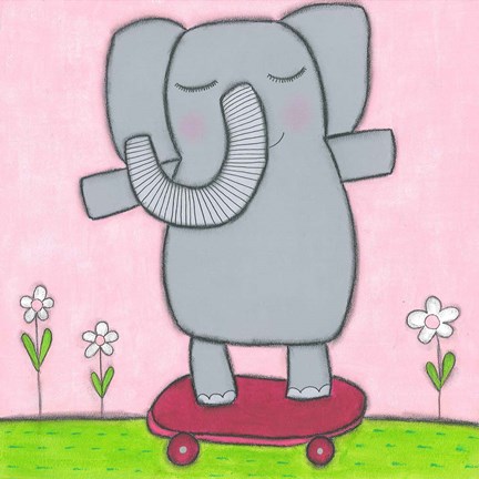 Framed Super Animal - Elephant Print