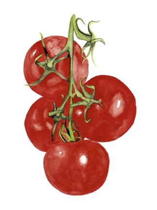 Framed Watercolor Veggie IV Print