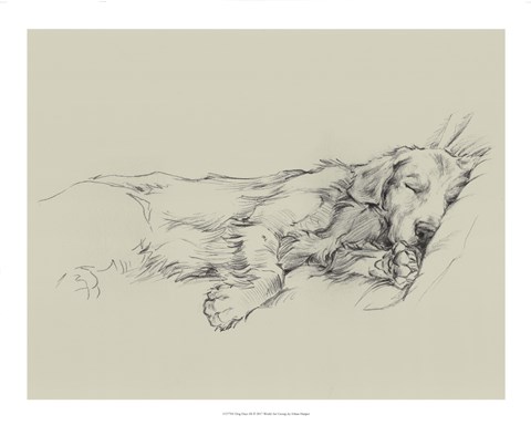 Framed Dog Days III Print