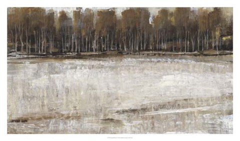 Framed Neutral Reflection II Print