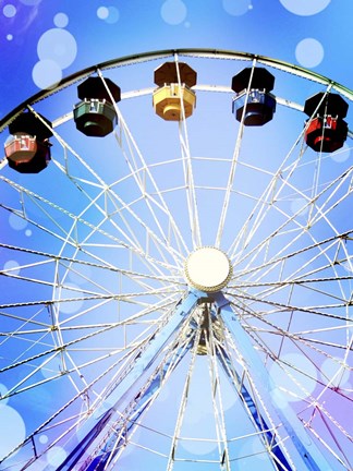 Framed Carnival Blues I Print