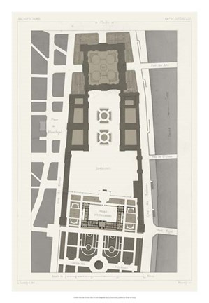 Framed Palais Des Tuileries, Paris II Print