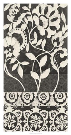 Framed Midnight Batik I Print