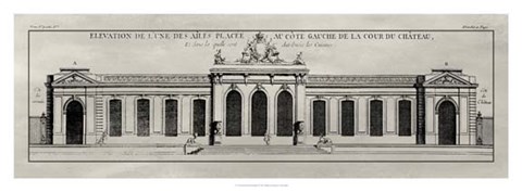 Framed Elevation De La Facade II Print