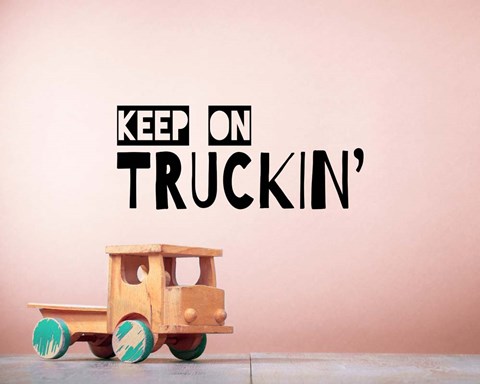 Framed Keep On Truckin&#39; Brown Print