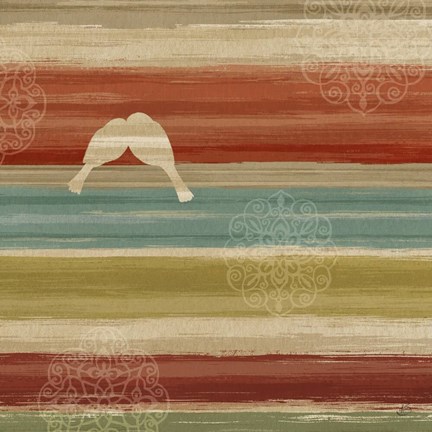 Framed Mumbai Rainbow Birds II Print