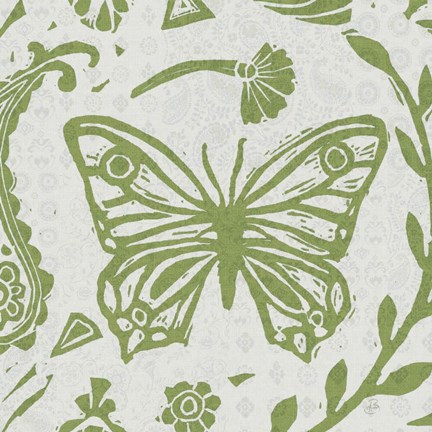 Framed Nordic Woodcut V Master Print