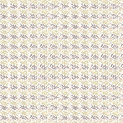 Framed So Hexy Tan Pattern Print