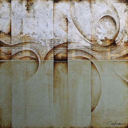 Framed Mozart Green Print