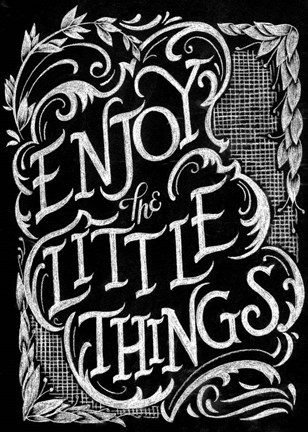 Framed Enjoy The Little Things Print