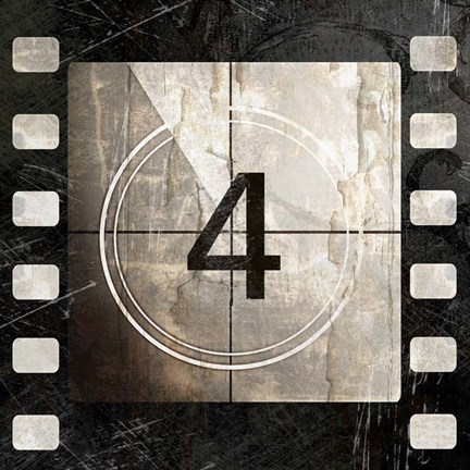 Framed Vintage Countdown IV Print