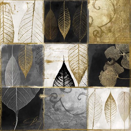 Framed Fallen Gold III Print