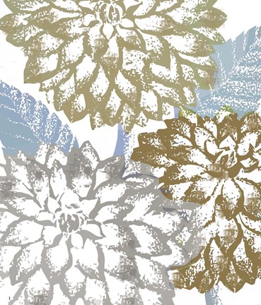 Framed Sea Dahlias II Print