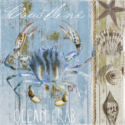 Framed Blue Crab II Print