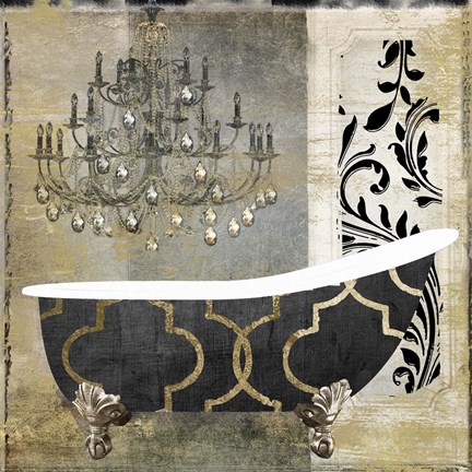 Framed Paris Bath II Print