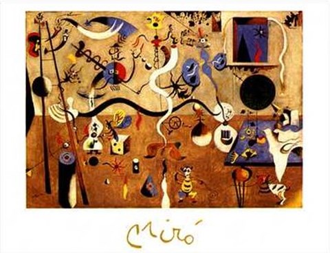 Framed Carnival of Harlequin Print