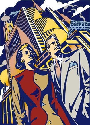 Framed Business Couple Print