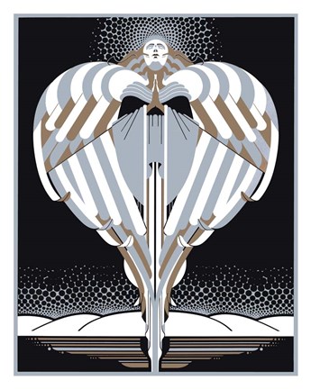 Framed Christmas Angel Print