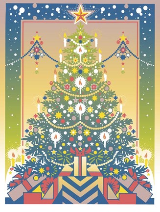 Framed Christmas Tree Print