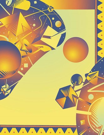 Framed Cyber Space Print