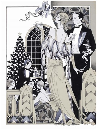 Framed Deco Christmas Print