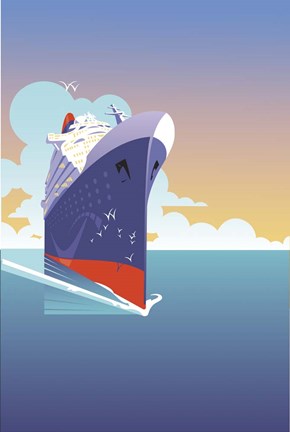 Framed Liner Blue Skies Print