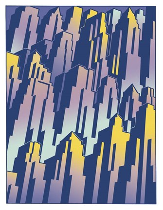 Framed New Cityscape Grad Print