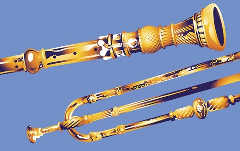 Framed Old Instruments Print