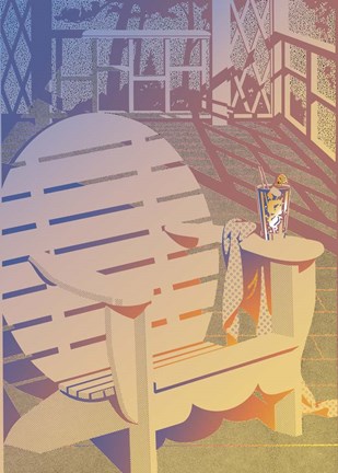 Framed Summer Porch Print