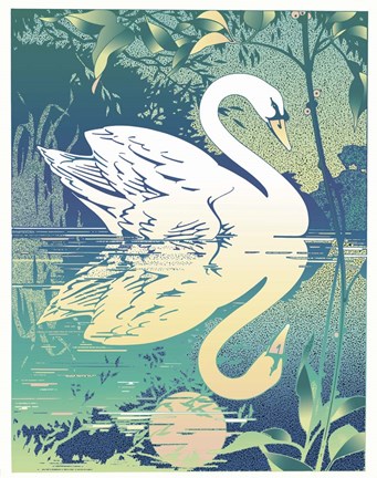 Framed Swan Print