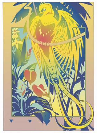 Framed Tropical Garden Print