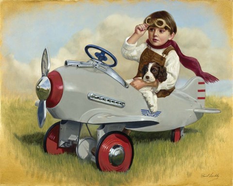 Framed 1941 Steelcraft Pursuit Plane Print