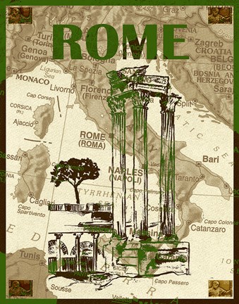 Framed City Stops IV Print