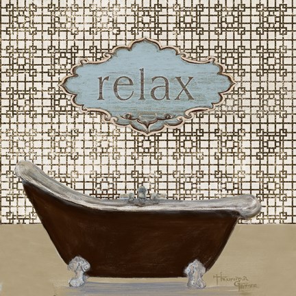 Framed Relax - Tub Print
