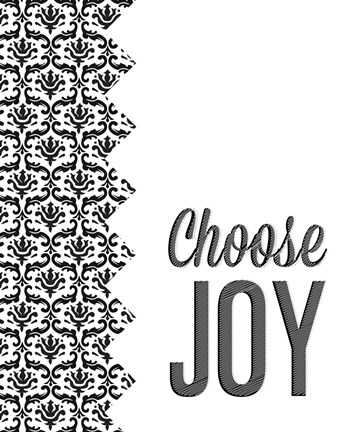 Framed Be Simple Choose Joy II Print