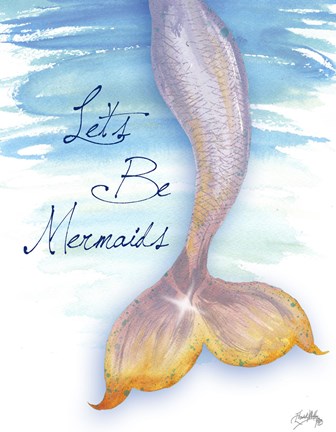 Framed Mermaid Tail II Print