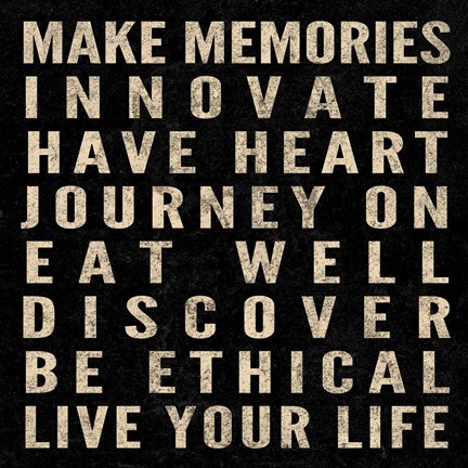 Framed Motivational Type Square I Print