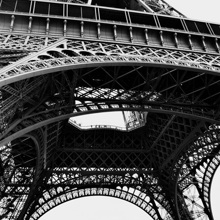 Framed Eiffel Views Square III Print