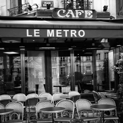 Framed Paris Scene II Print