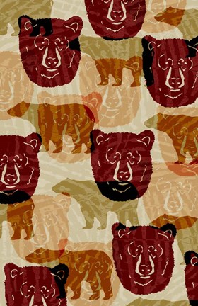 Framed Nature Lodge Pattern I Print