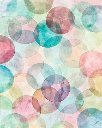 Framed Merging Shapes II Print