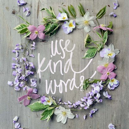 Framed Use Kind Words Print