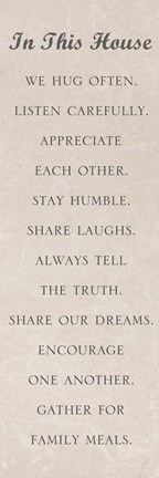 Framed In this House Print